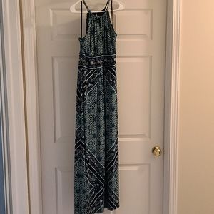 Womens Multi-Color Maxi- Dress Barn- Sz 14